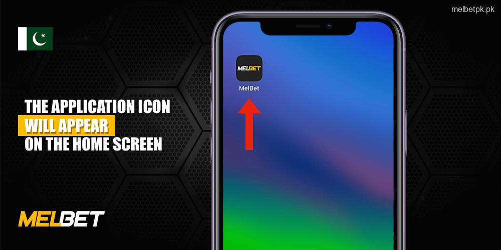 After successfully installing the Melbet app for iOS, the app icon will appear on the home screen of your iPhone or iPad