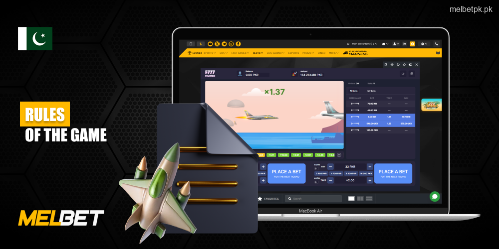 The rules of the F777 Fighter game at Melbet are quite simple and straightforward